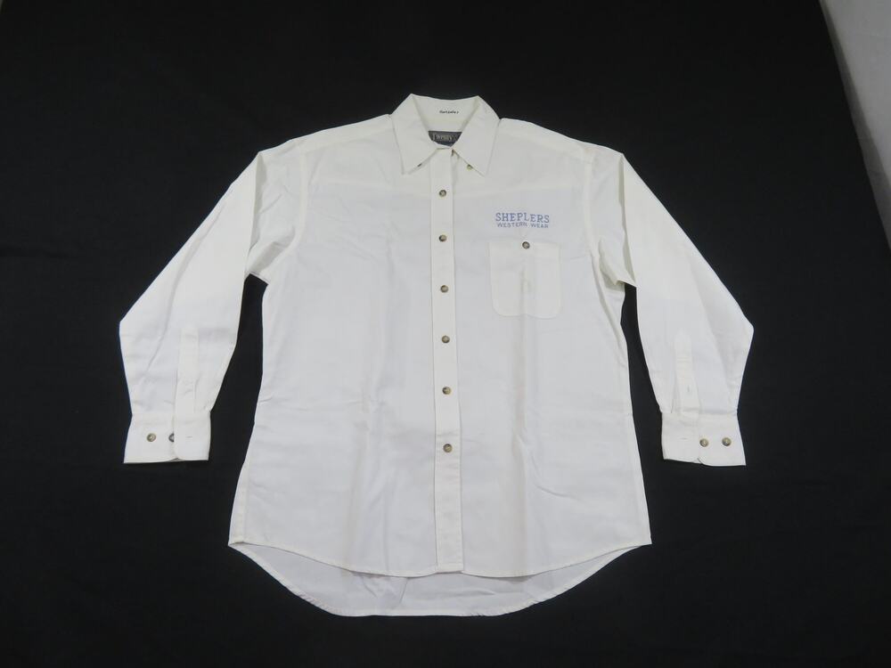 Twenty-X By Wrangler Shirt Button Down Sheplers Western Wear White Sz L